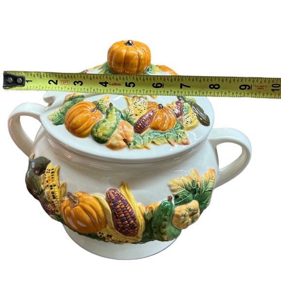 Vintage JC Penney Home Collection Soup Tureen Thanksgiving Fall Autumn - Picture 9 of 9